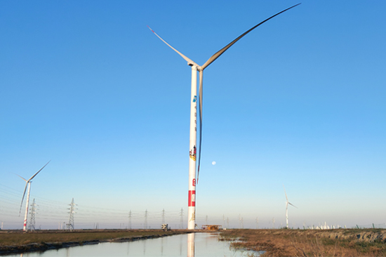 中国华能大安“吉电入鲁”50万千瓦风电项目并网发电